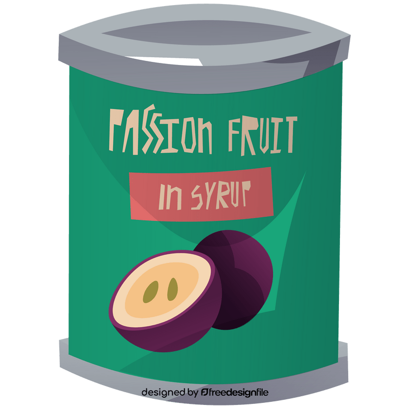 Passion fruit syrup clipart