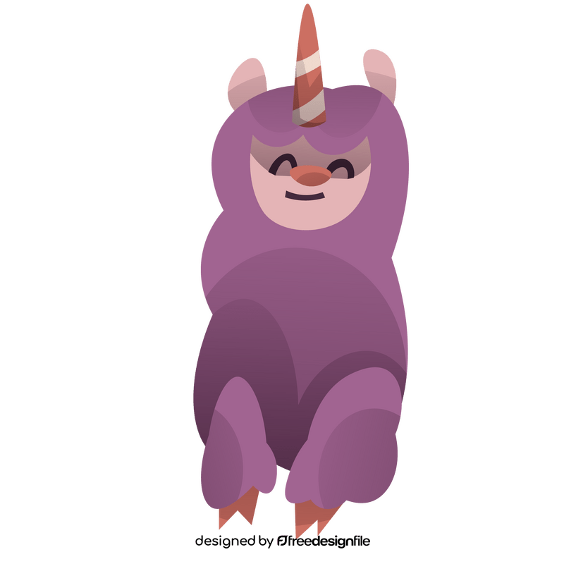 Llama unicorn clipart