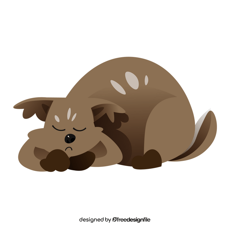 Lynx sleeping clipart