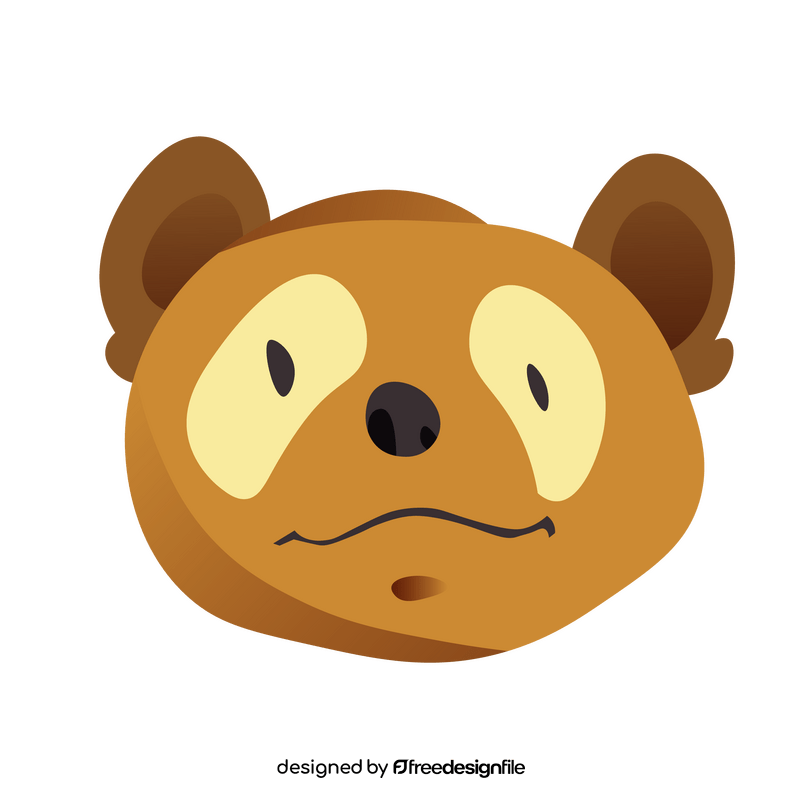 Cartoon meerkat head clipart