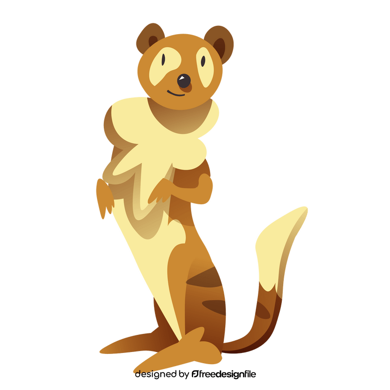 Meerkat playful clipart