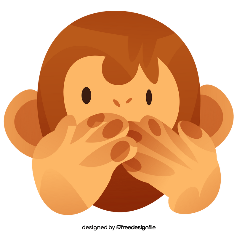 Cartoon monkey mouth clipart