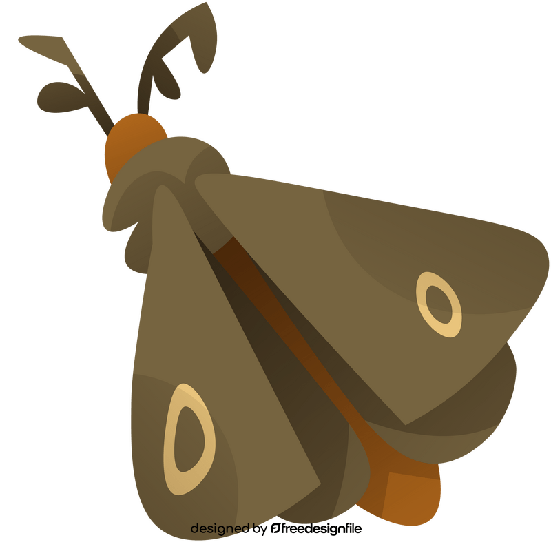 Moth cartoon clipart