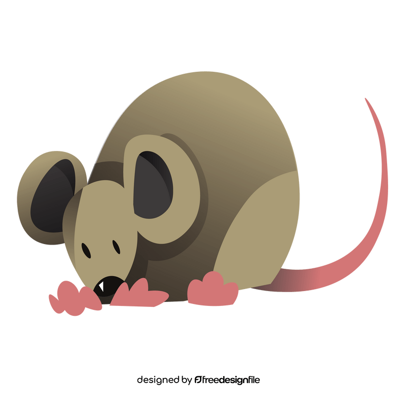 Gray mouse clipart