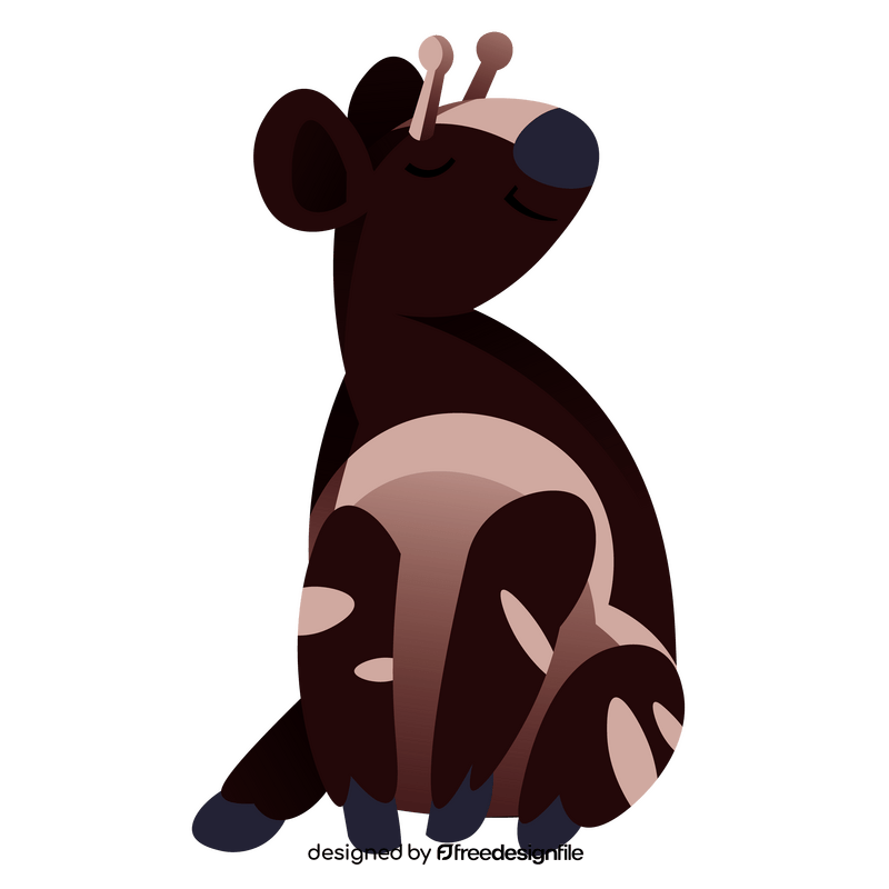 Cute okapi clipart