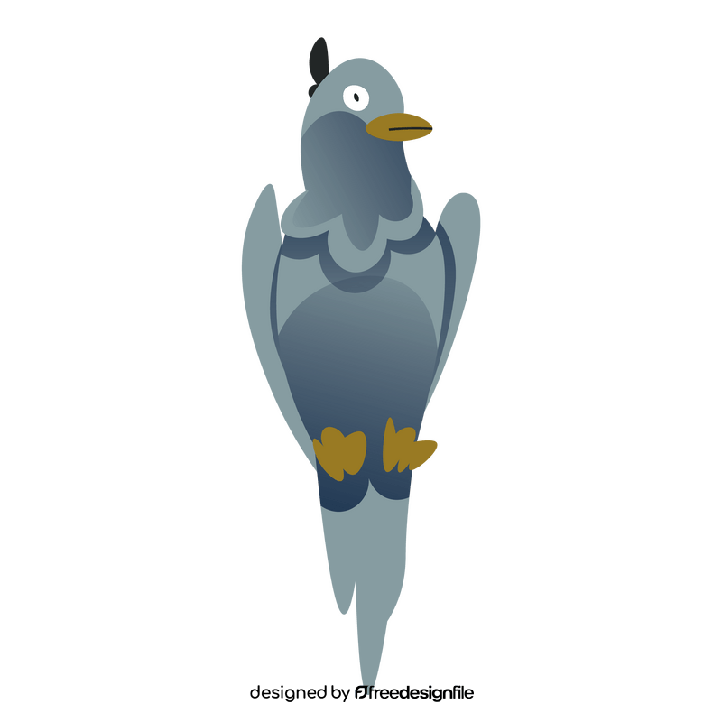 Cute pigeon clipart