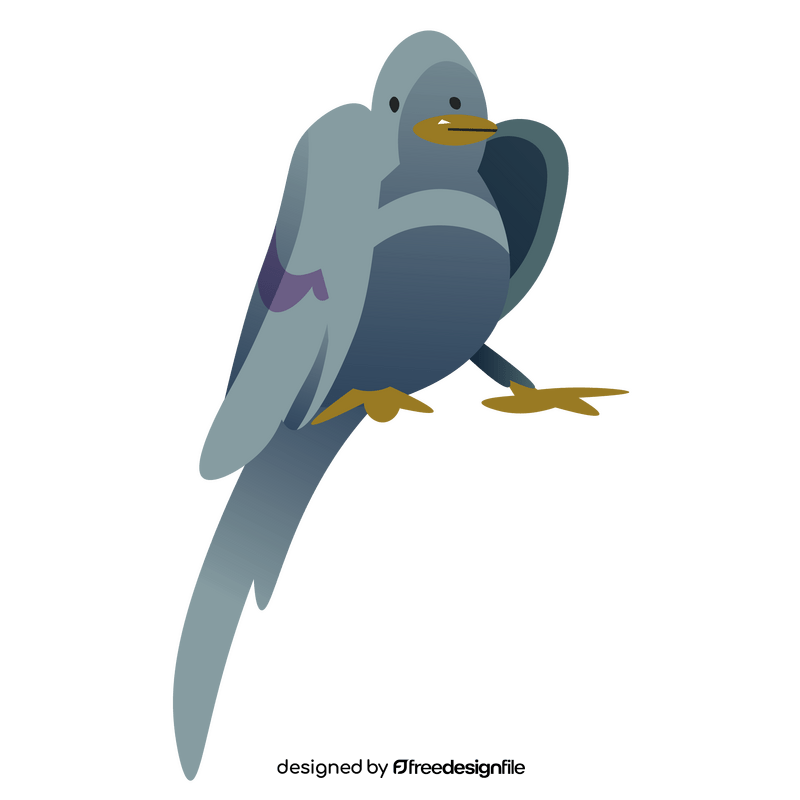 Pigeon sitting clipart