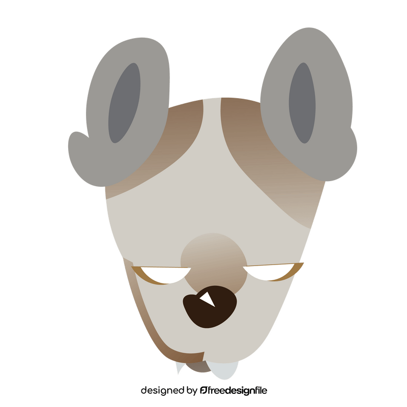 Possum angry face clipart