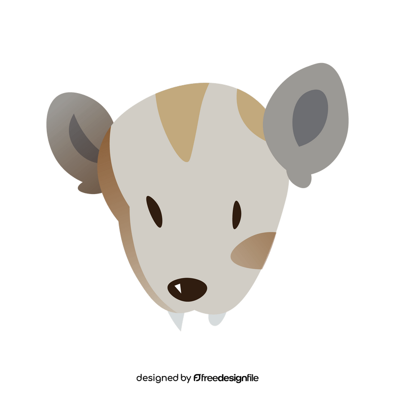 Possum head clipart