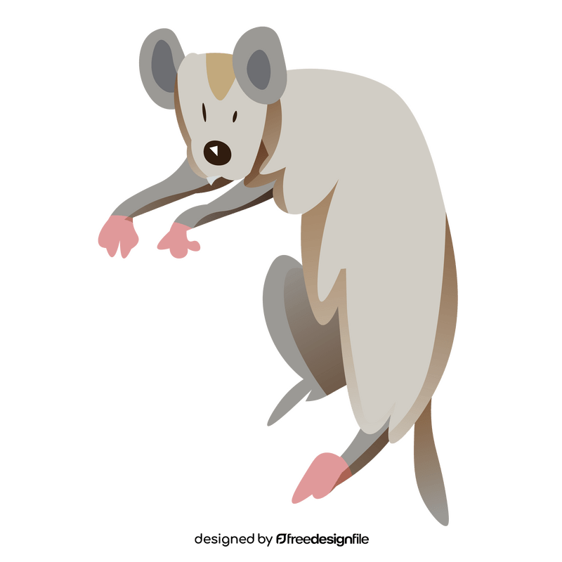 Possum funny clipart