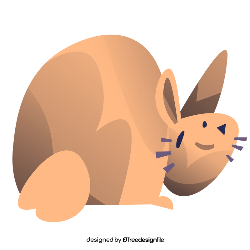 Adorable rabbit smiling clipart