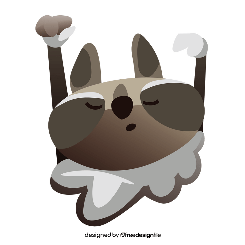 Racoon sleepy clipart