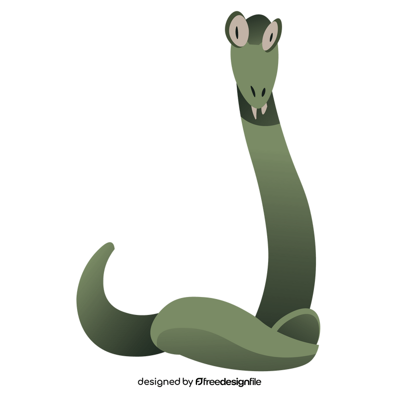 Cartoon snake long clipart