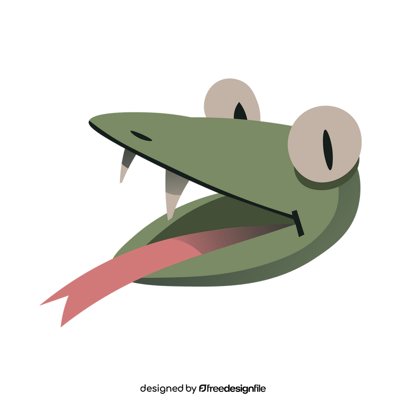 Happy snake smile clipart