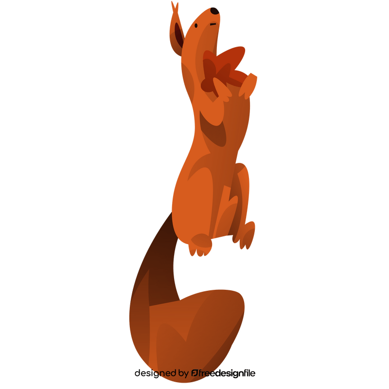 Cute squirrel clipart