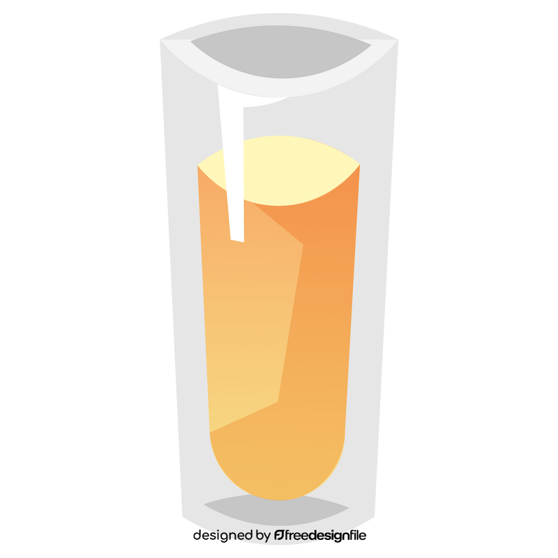 Pear juice glass clipart