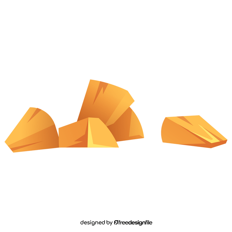 Pineapple cubes clipart