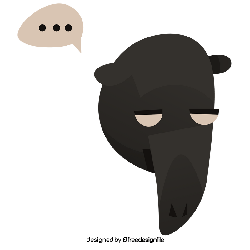 Cartoon tapir tired clipart