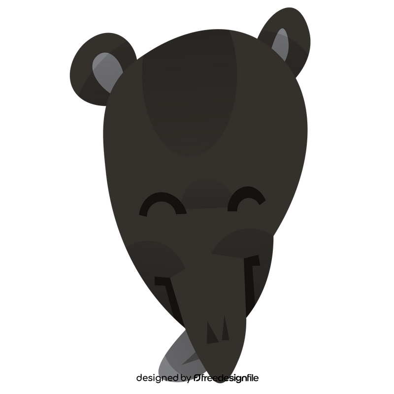 Tapir tongue clipart