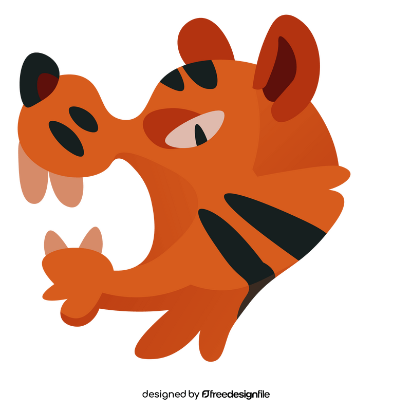 Tiger roar clipart