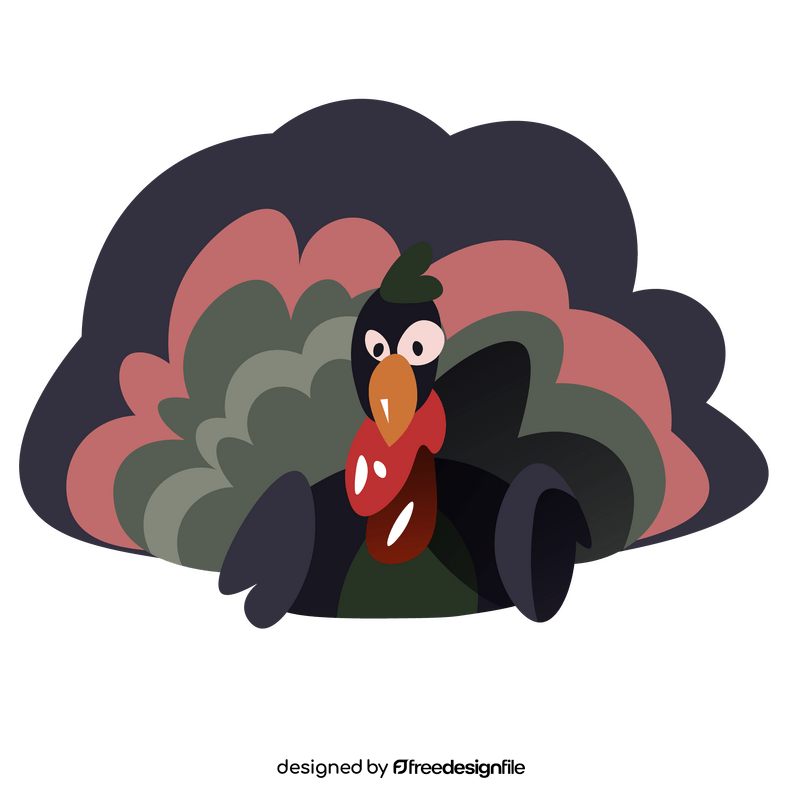 Turkey sitting clipart