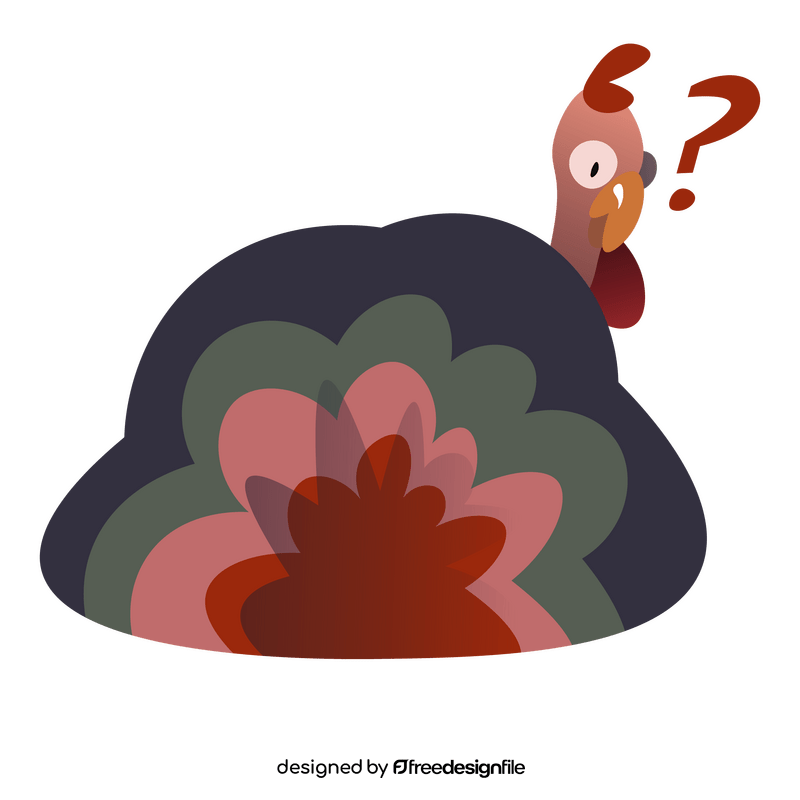 Turkey question clipart