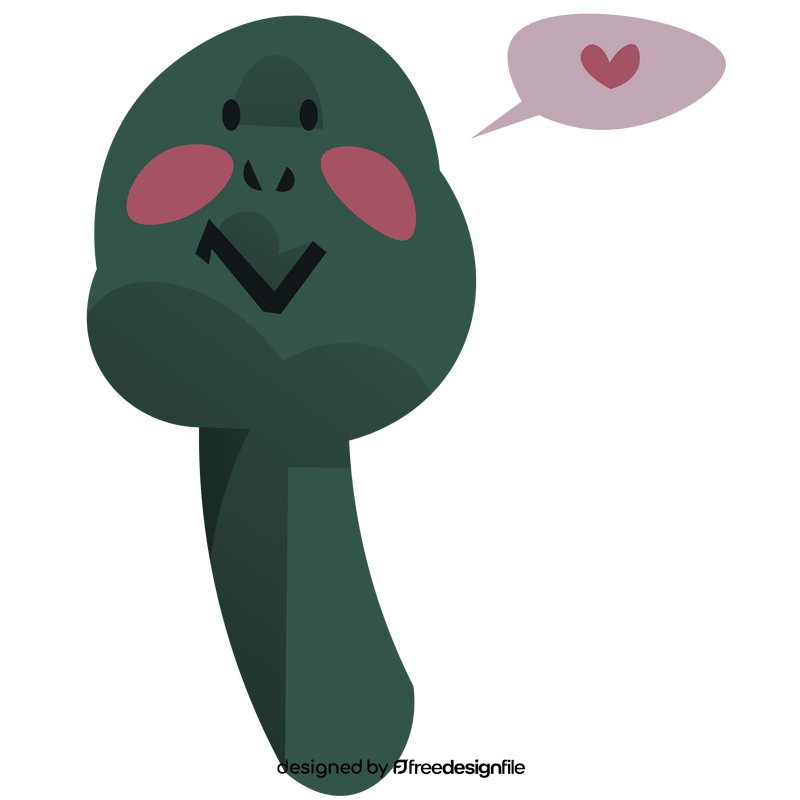 Cute turtle heart clipart