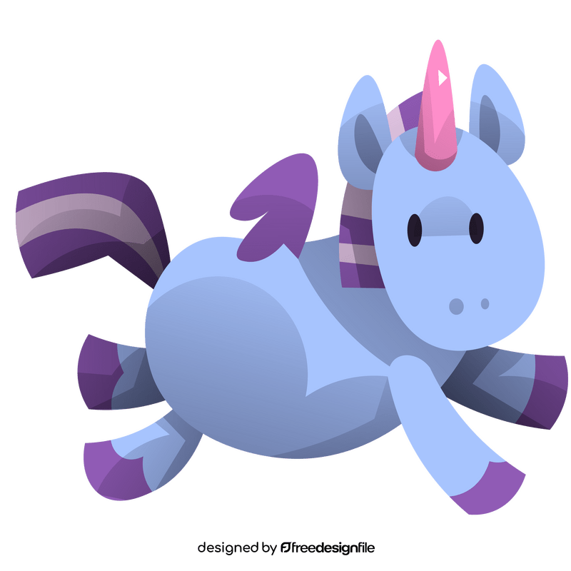 Unicorn flying clipart