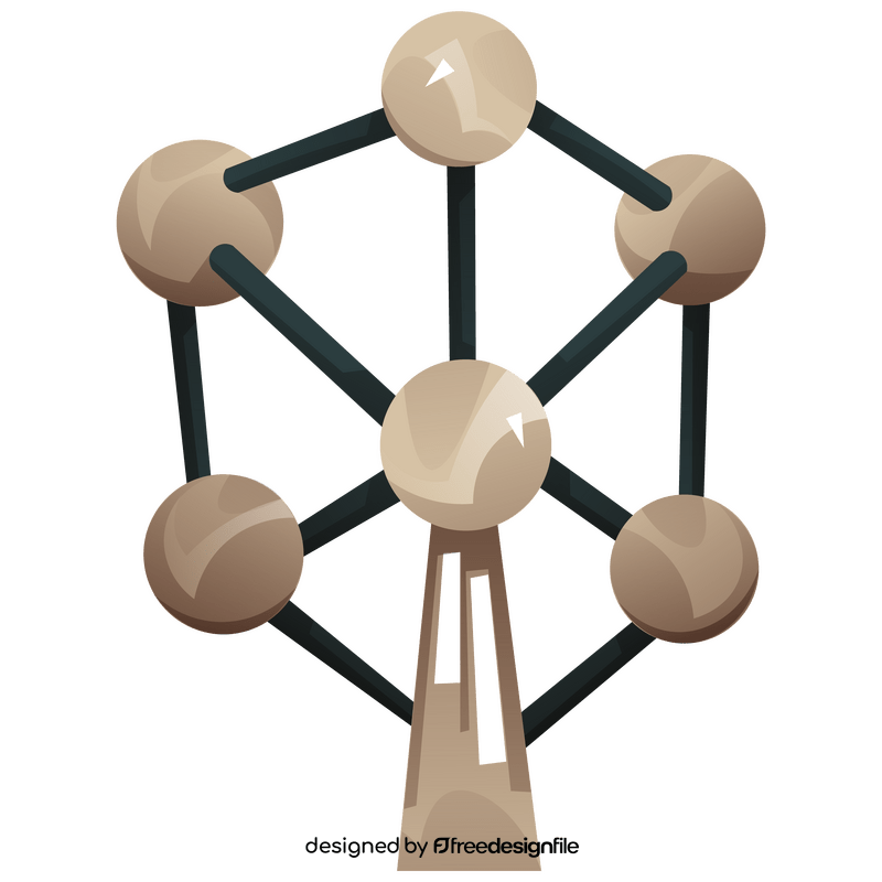 Belgium atomium clipart