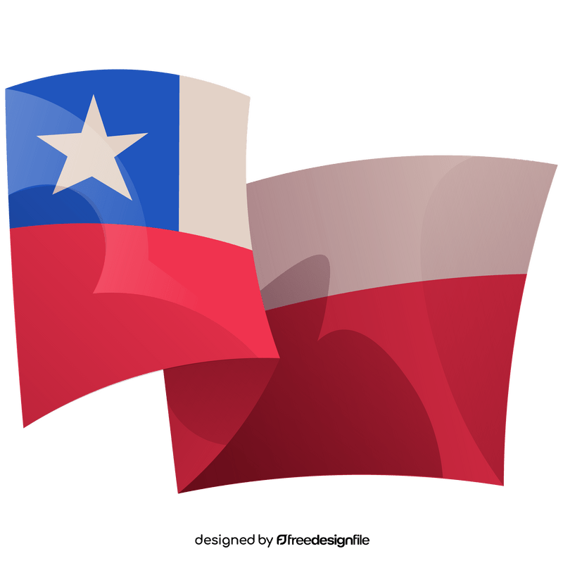 Chile flag clipart