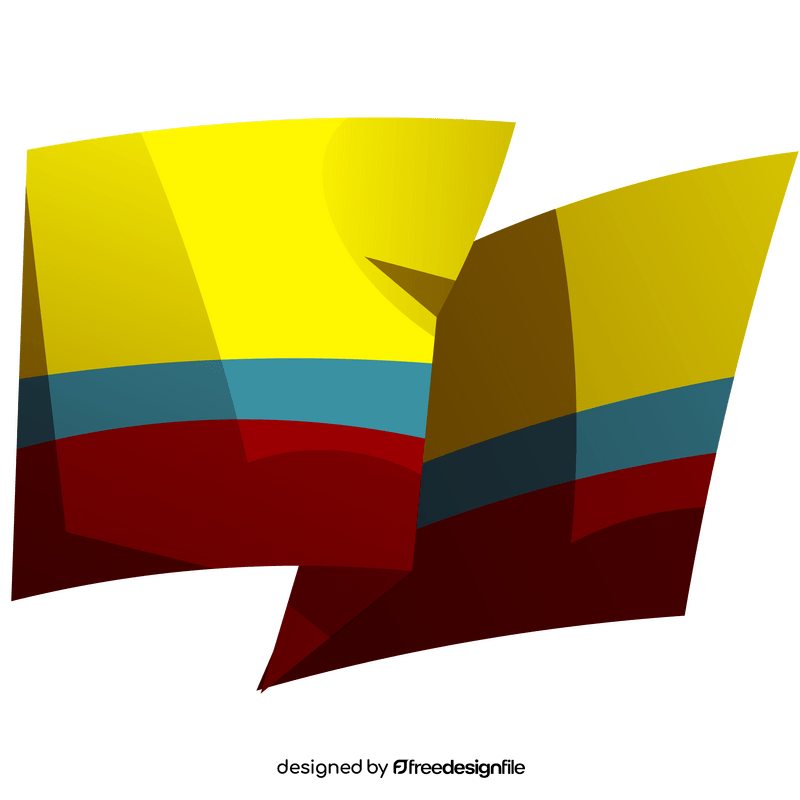 Colombia flag clipart