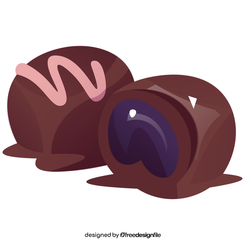 Plum sweets clipart