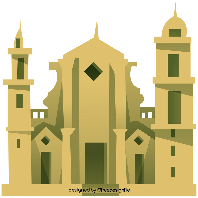 Cuba church clipart