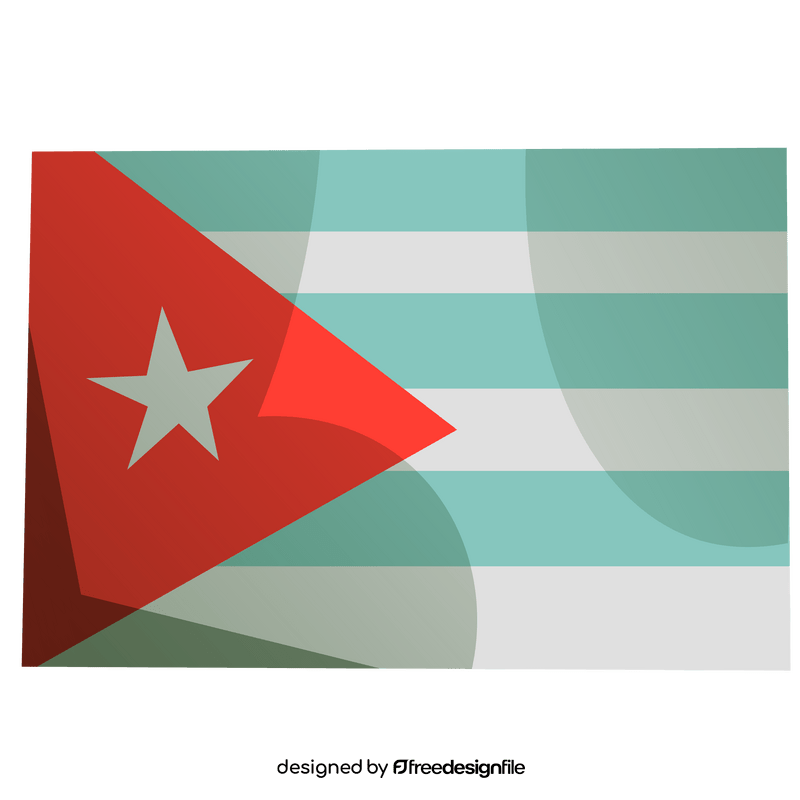 Cuba flag clipart