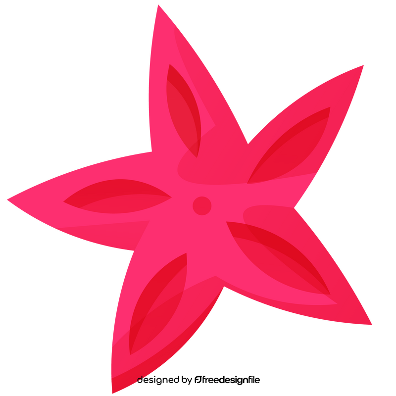 Pink star clipart