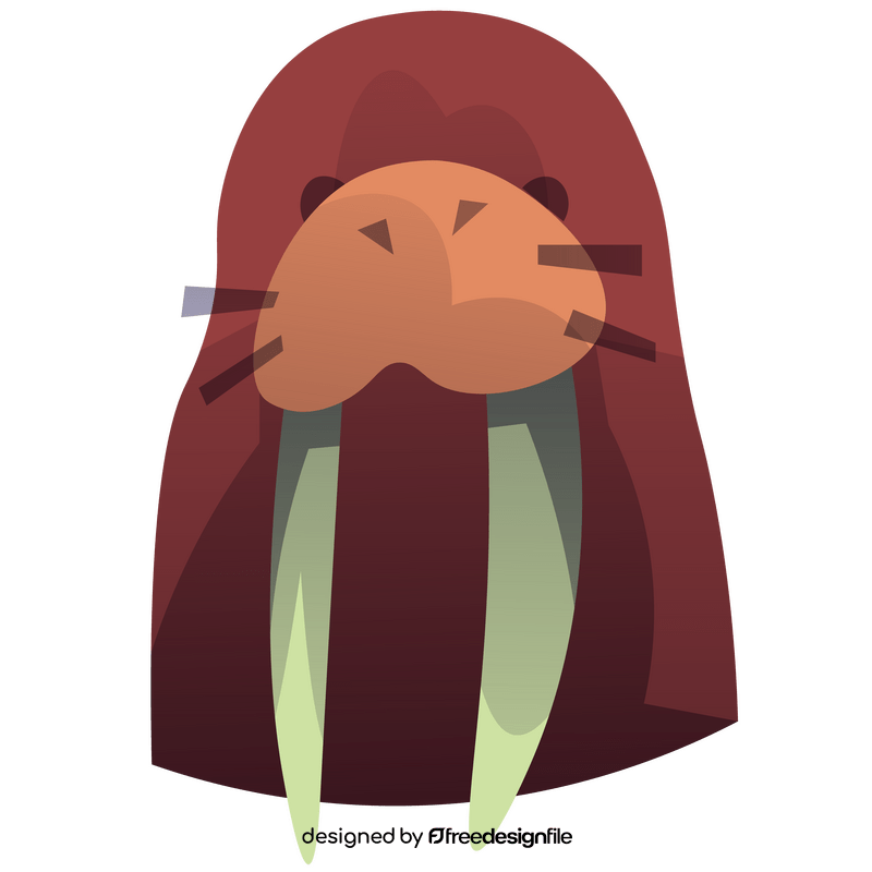 Icelandic walrus clipart