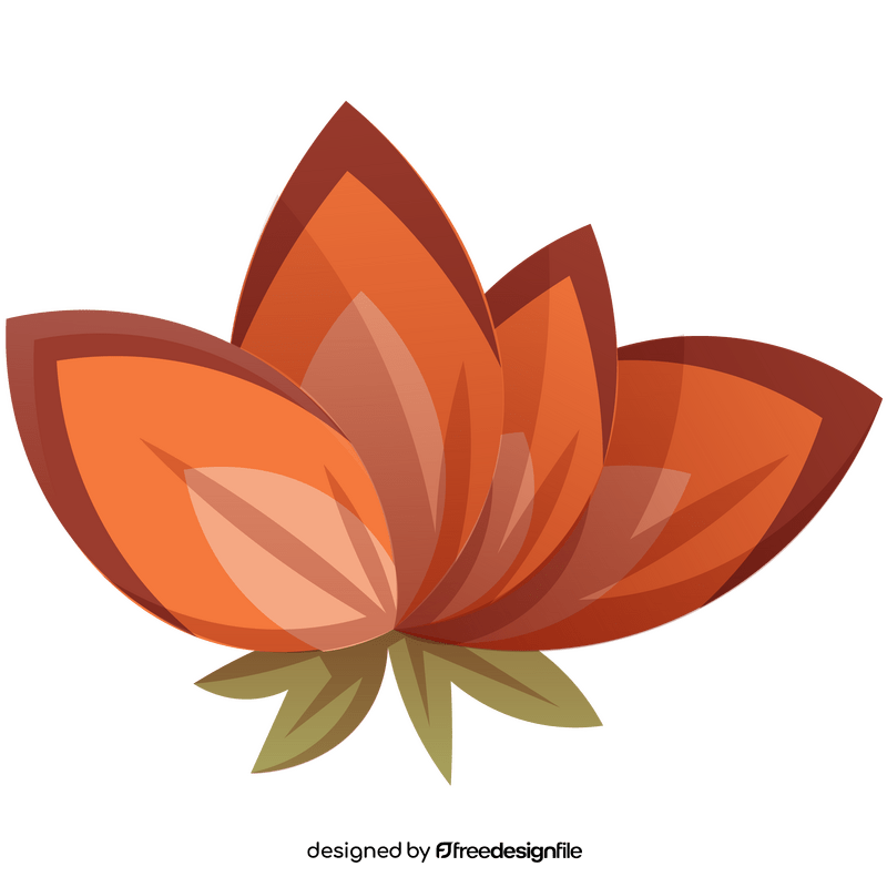 Lotus cartoon clipart