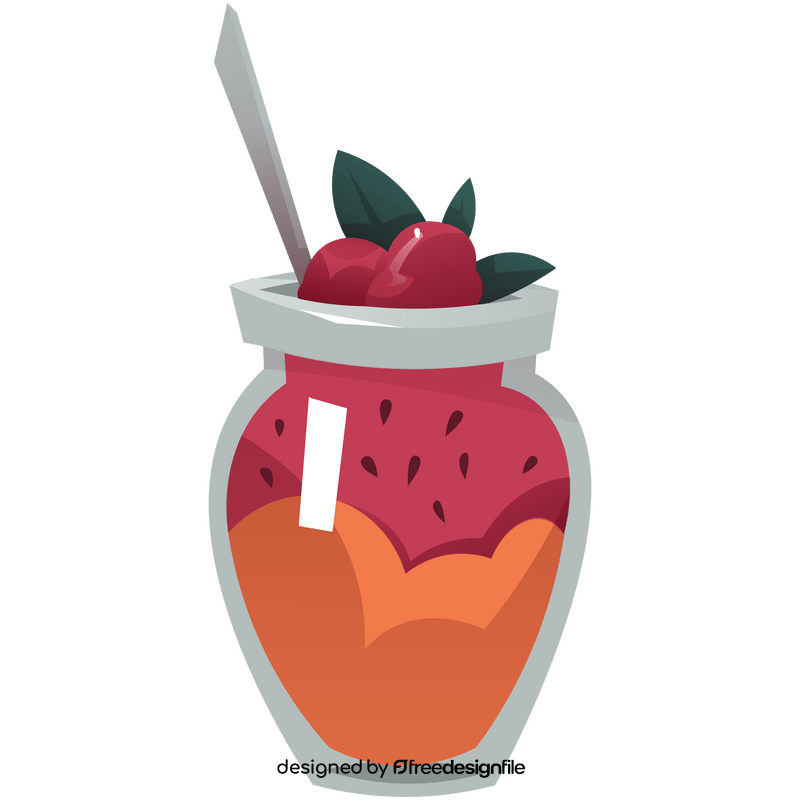 Raspberry dessert clipart