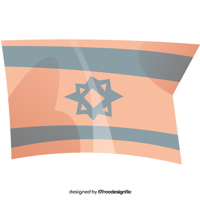 Israel flag clipart