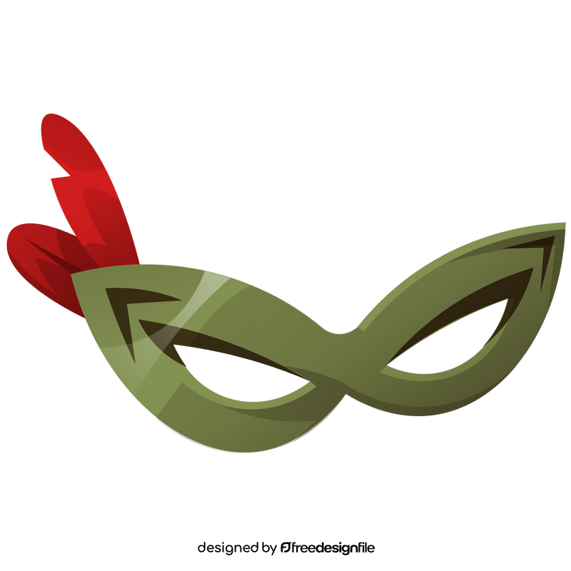 Italian venetian mask cartoon clipart