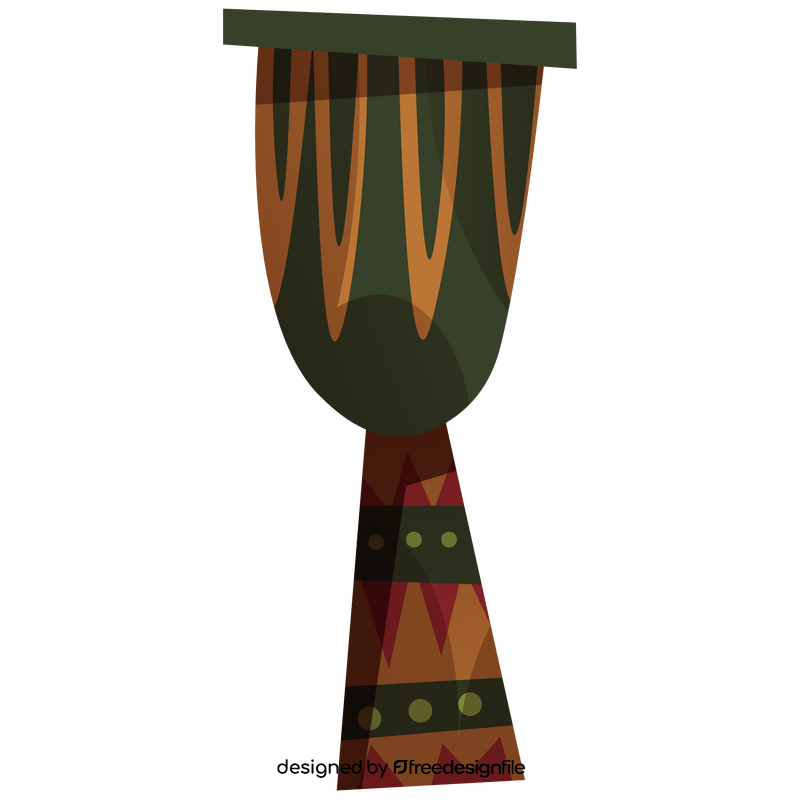 African drum clipart