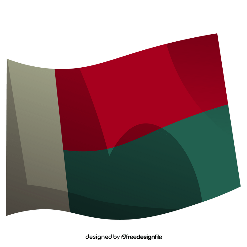 Madagascar flag clipart