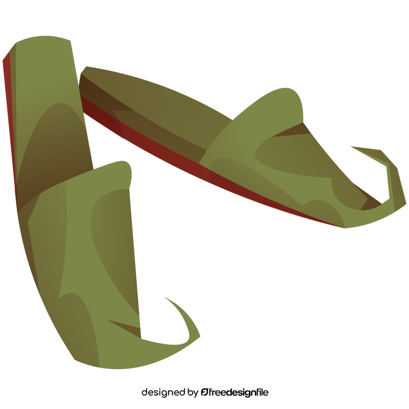 Morocco shoes clipart