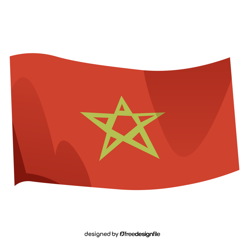 Morocco flag clipart