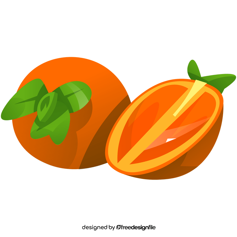 Free persimmon fruit png clipart