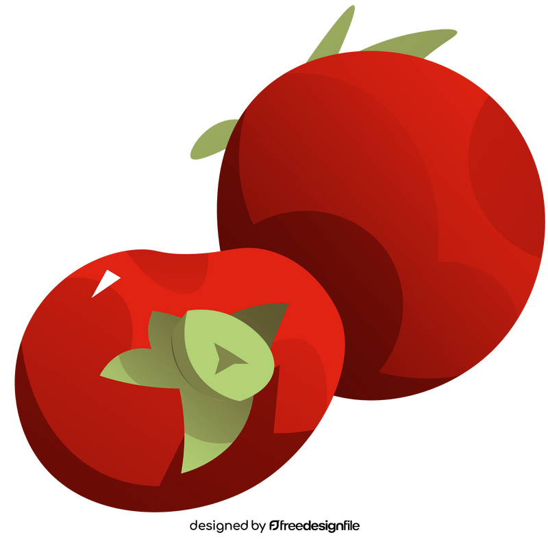 Red persimmon clipart