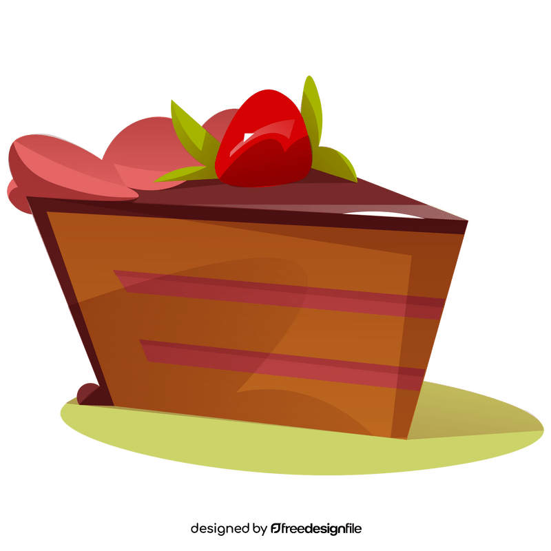 Strawberry cake clipart