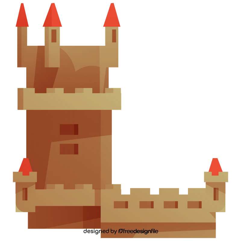 Belem Tower castle clipart