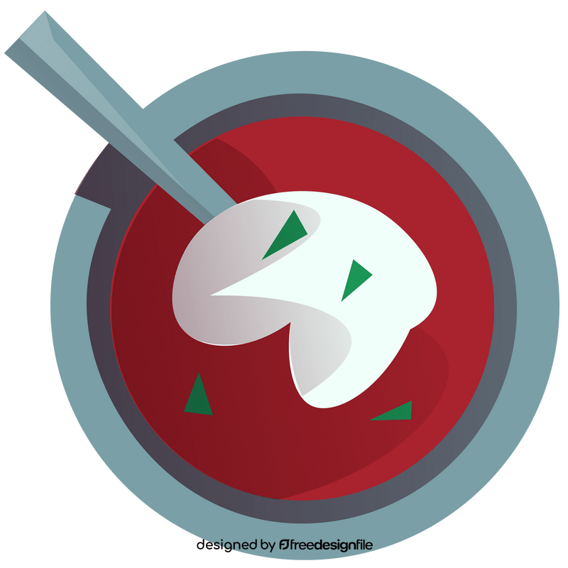 Borscht soup clipart