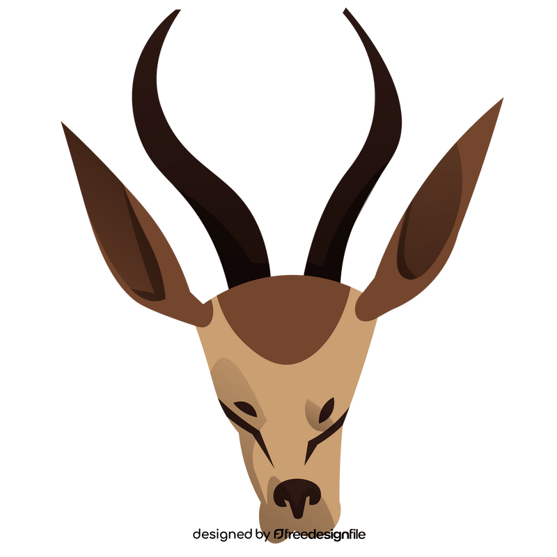 Impala head clipart